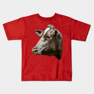 Friesian cow portrait Kids T-Shirt